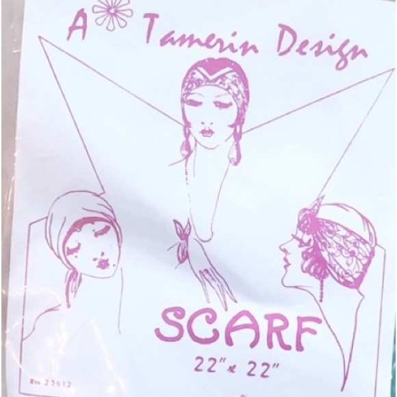 Vintage Floral Scarf - Picture 3 of 3